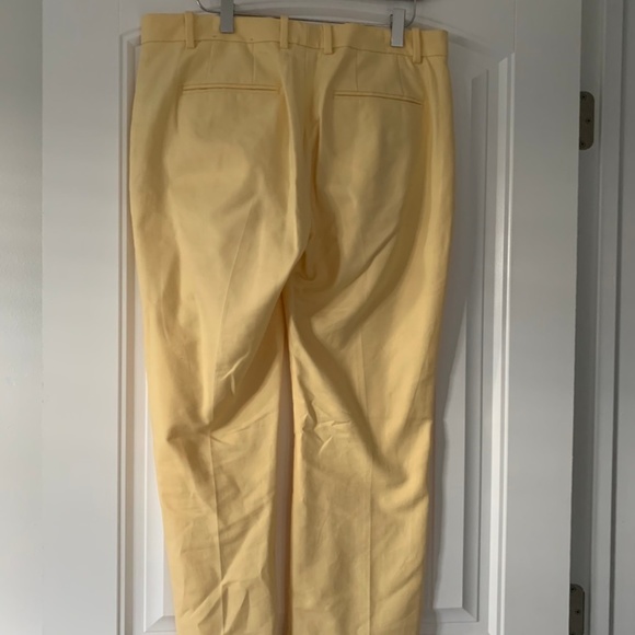 GAP Tailored Crop Trousers Butter Yellow - Picture 2 of 5